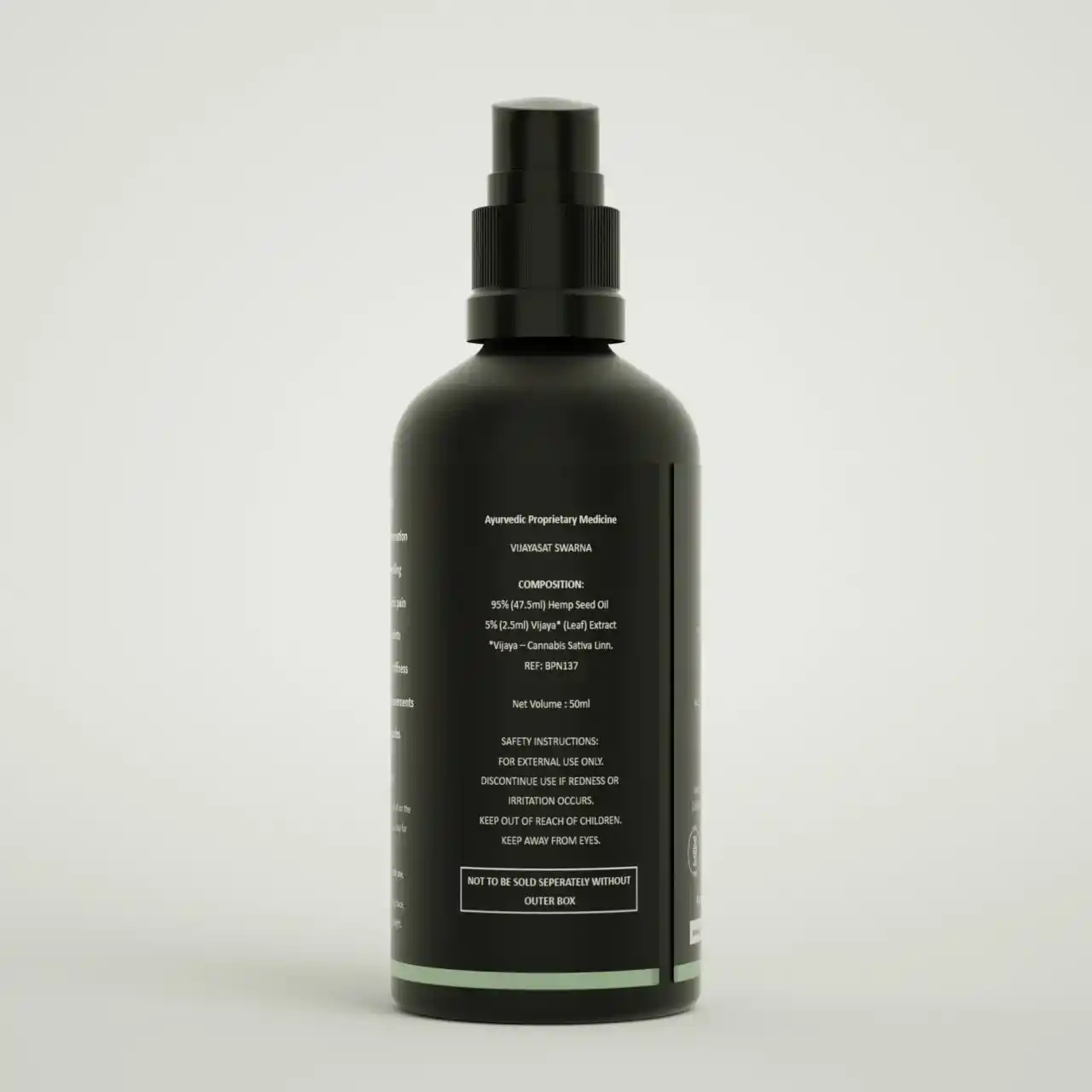 India Hemp Organics CannaBliss Arthritis Relief- CBD Oil (50ml) - Image 10