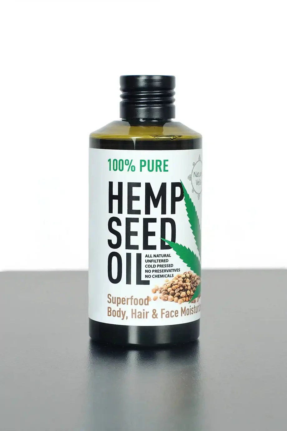 Nature's Veda Hemp Seed Oil 150ml on itsHemp