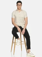 Ecentric Slim Fit Hemp Casual Shirt - Teal Green, 100% Hemp, Large