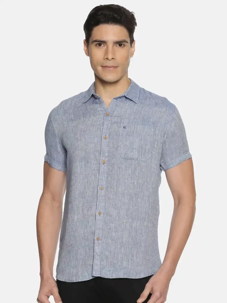 Ecentric Men's solid casual wear hemp shirts on itsHemp