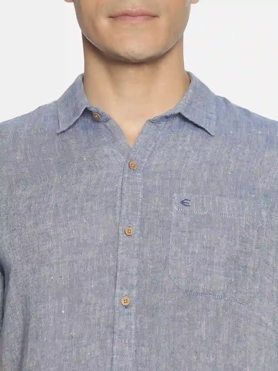 Ecentric Men's solid casual wear hemp shirts on itsHemp