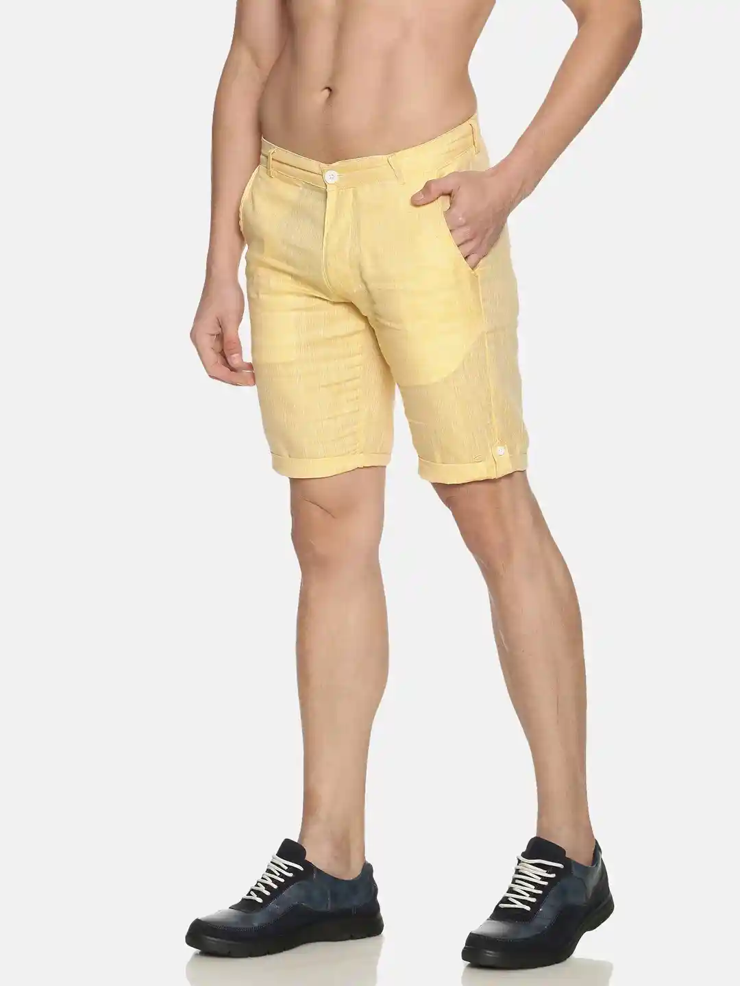 Ecentric Men's solid casual wear shorts on itsHemp