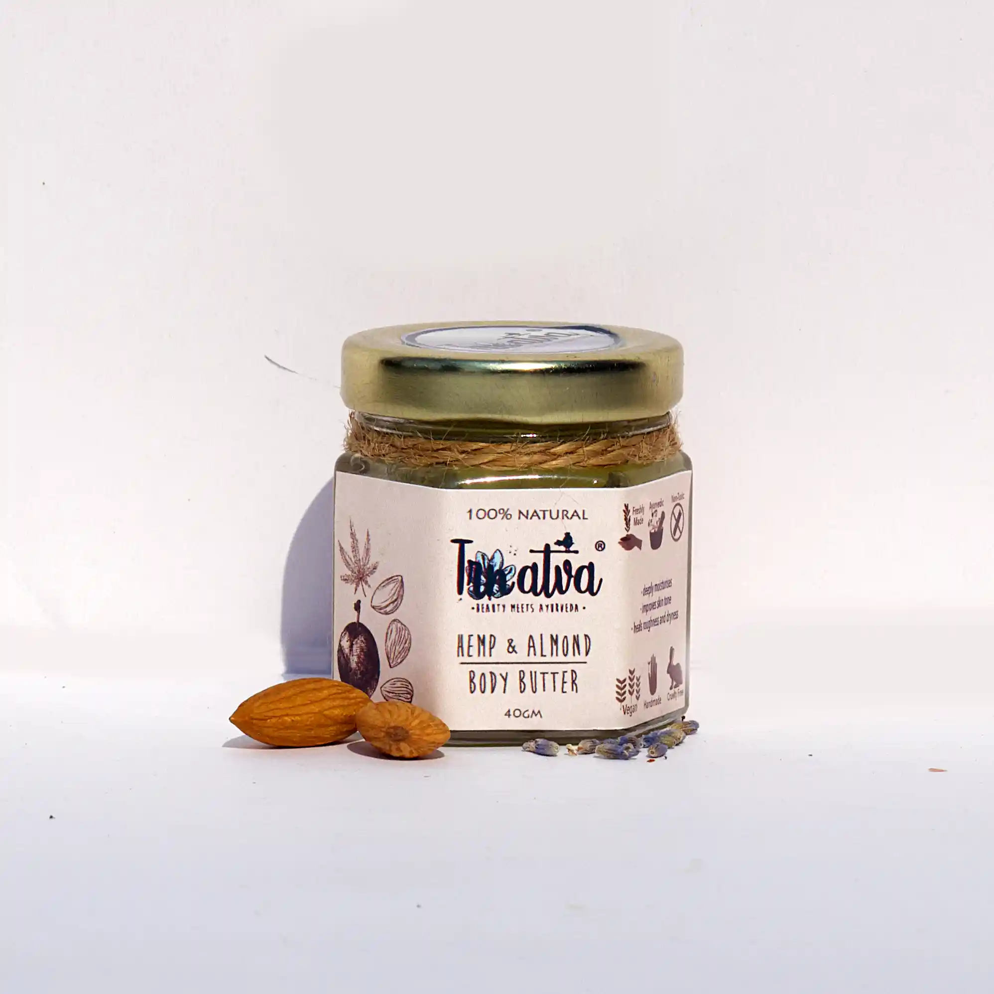 TR056001_1 Trnatva Hemp & Almond Body Butter (40 gm) on itsHemp