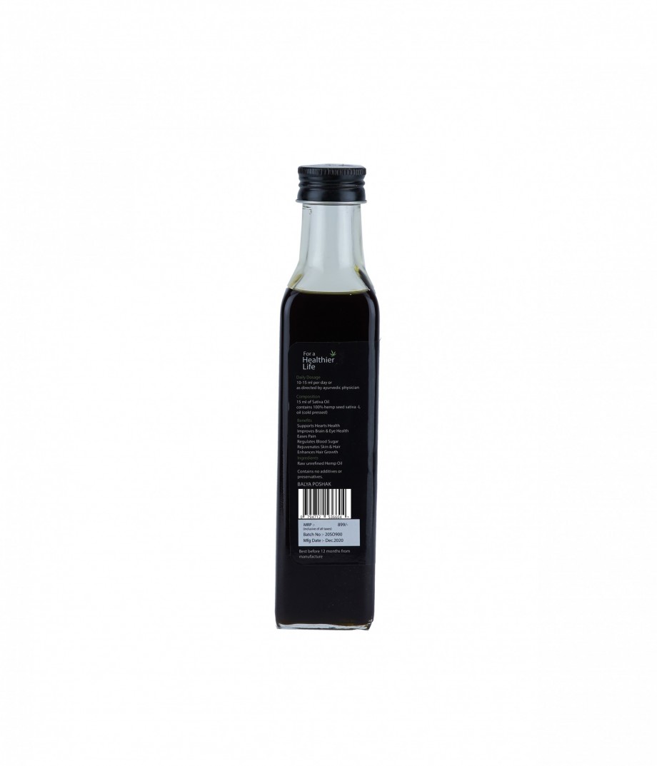 Ananta Hemp Sativa Oil (Cold Pressed)-250 ml on itsHemp