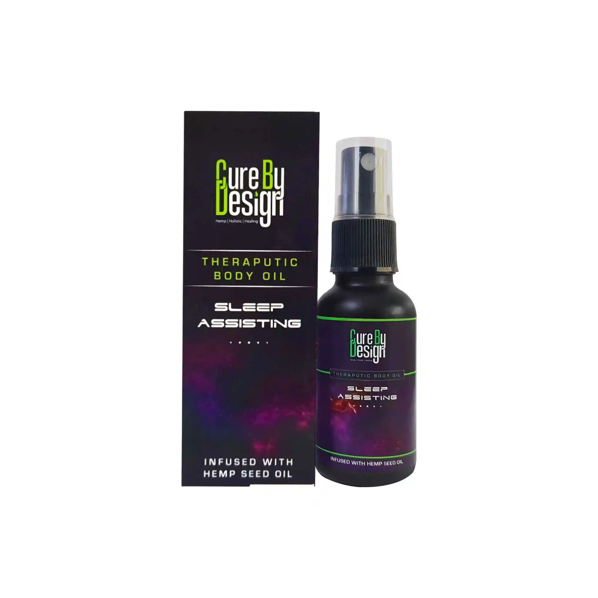 Cure by design theraputic body oil on itsHemp
