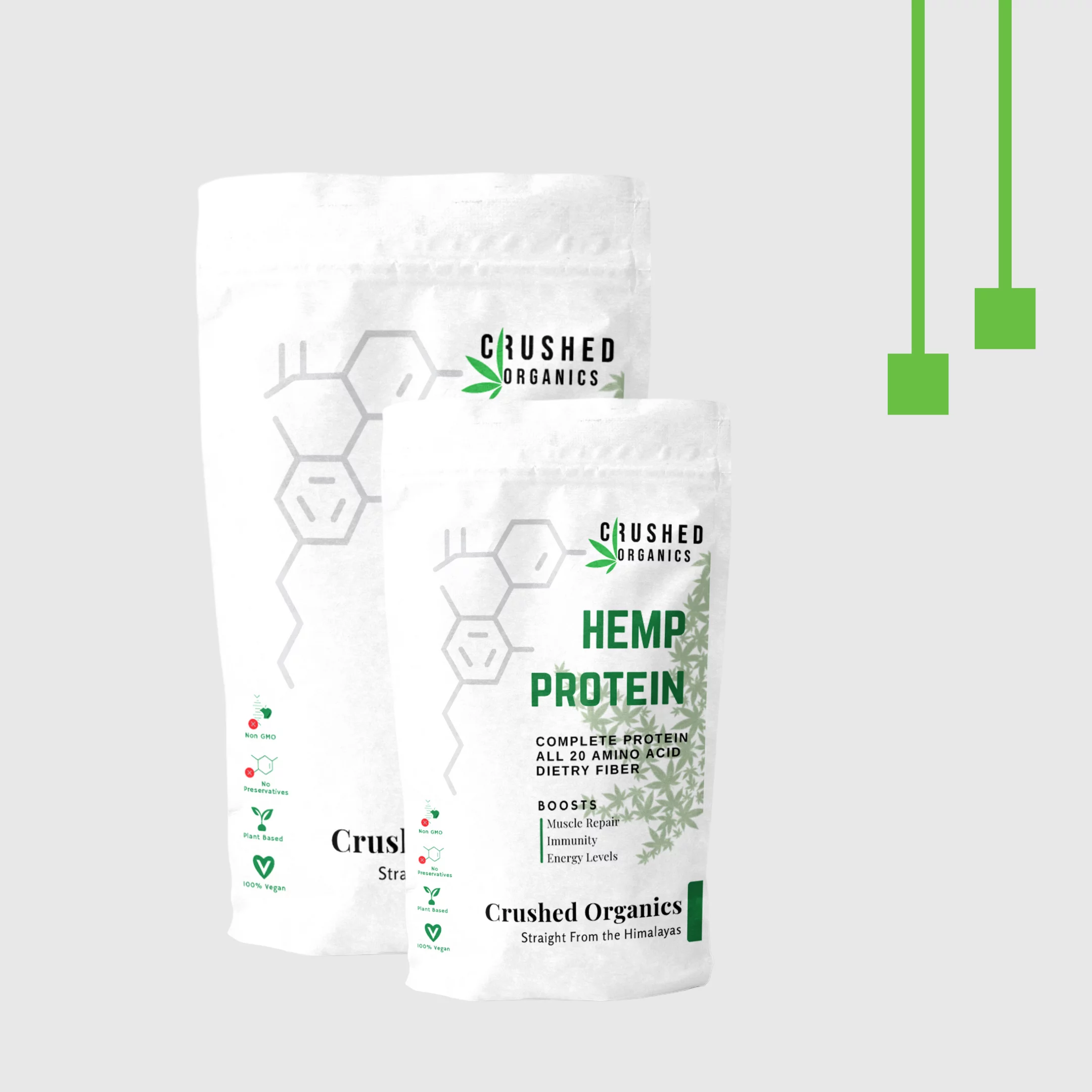 Crushed Organics Hemp Protein Powder (250 gm) on itsHemp