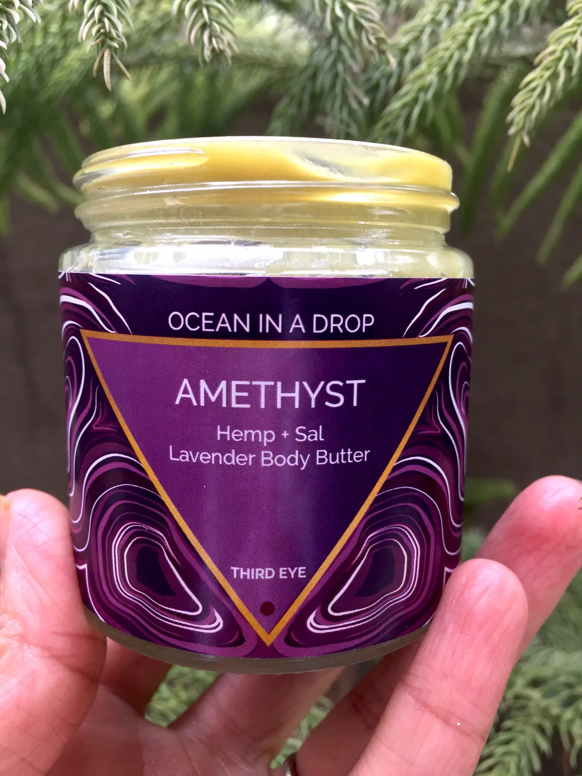 Ocean in a drop Amethyst sleep body butter with Hemp oil (95g) on itsHemp