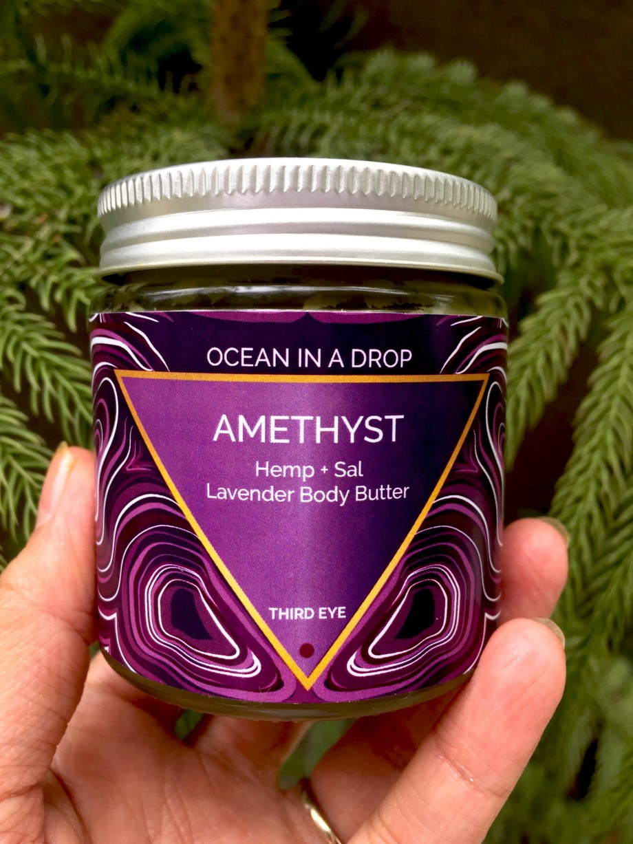 Ocean in a drop Amethyst sleep body butter with Hemp oil (95g) on itsHemp