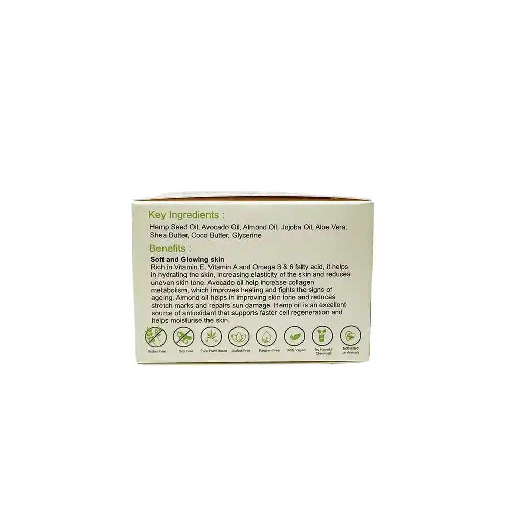 Ananta Hemp Body Butter - Avocado and Almonds (225g) on itsHemp
