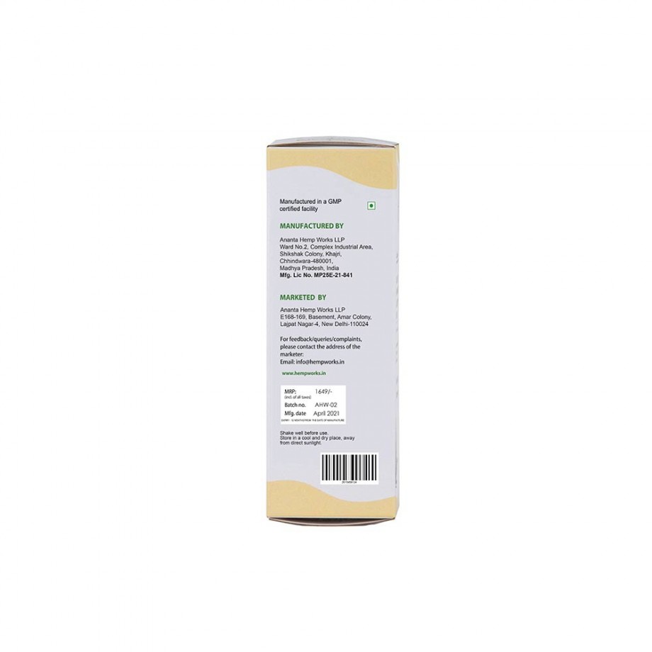 Ananta CannaEase Muscle & Joint Pain Management Oil - Vijaya Leaf Extract (100ml) on itsHemp