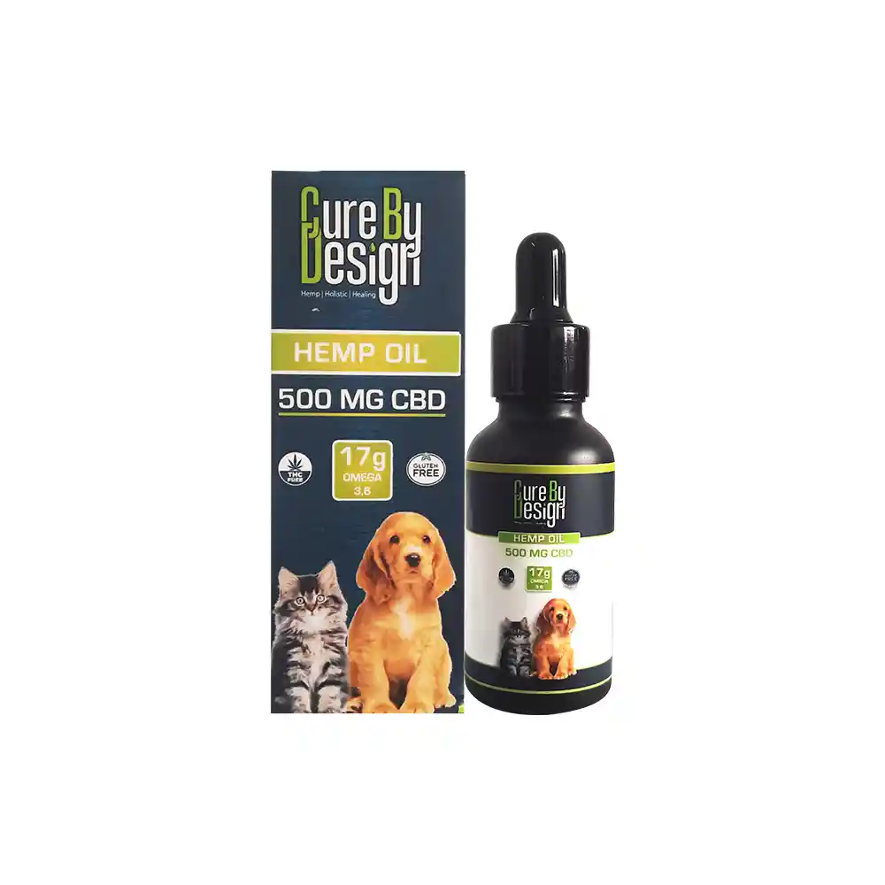 CD033025_1 Cure By Design Hemp Oil for Pets - 500mg CBD (30ml) on itsHemp