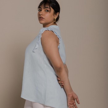 Reistor Wind in my Hair Shirt (Summer Blue) on itsHemp