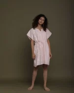 Reistor August Breeze Kaftan Dress ( Ice Pink ) on itsHemp