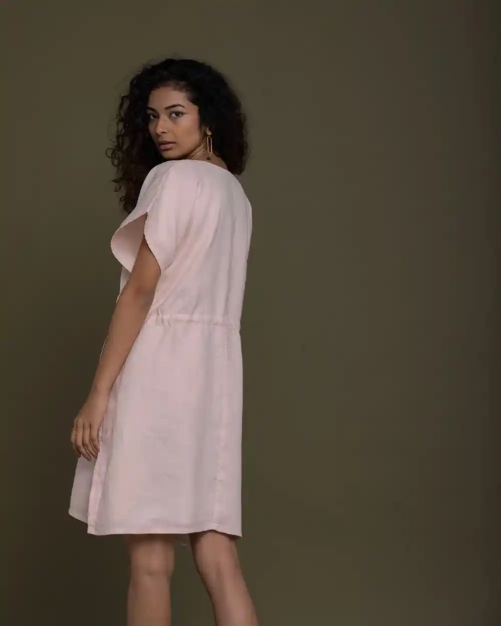 Reistor August Breeze Kaftan Dress ( Ice Pink ) on itsHemp