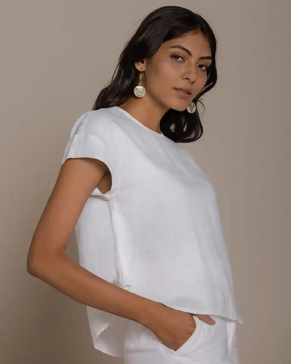 Reistor Sandcastle Saturdays Top (Coconut White) on itsHemp