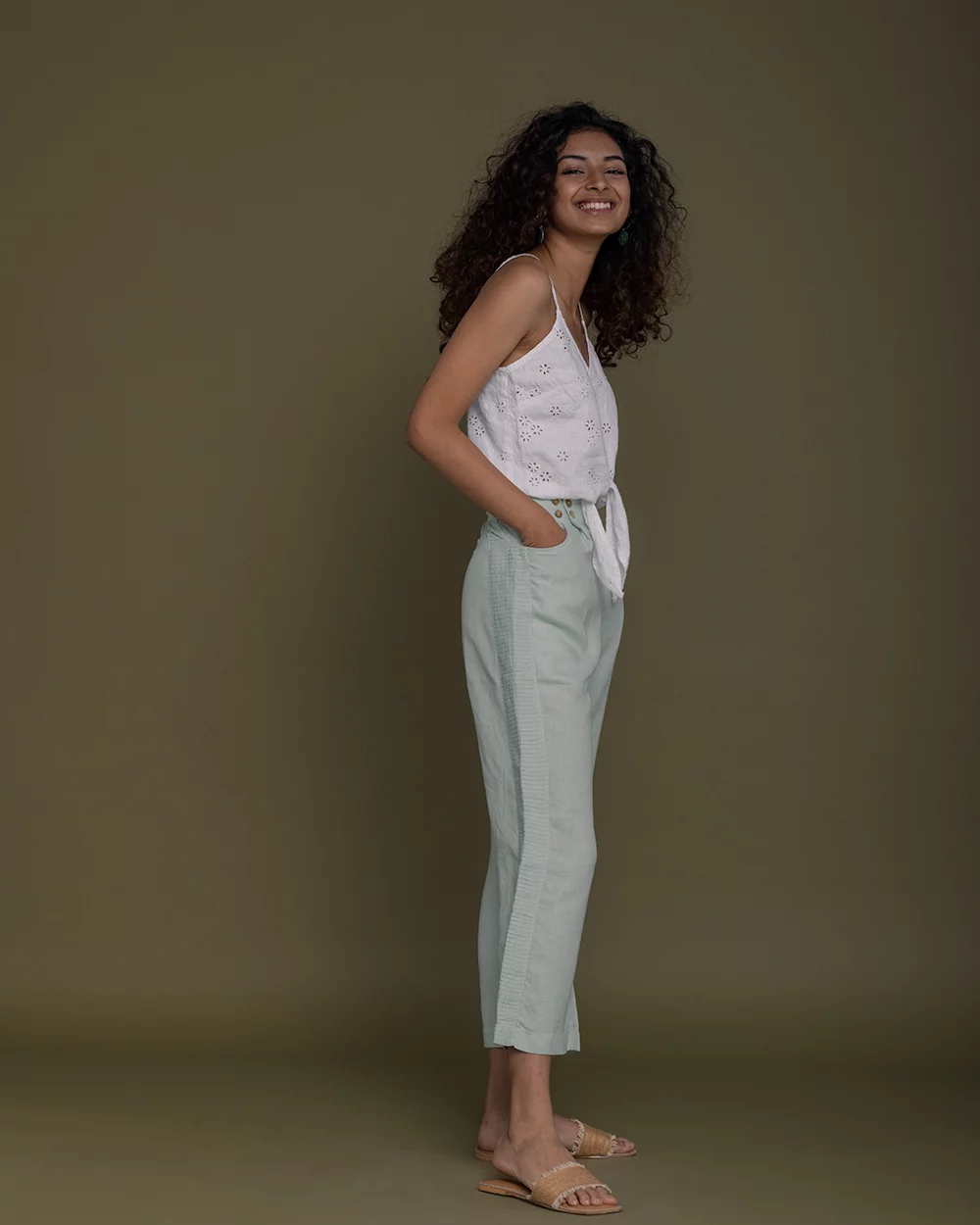 Reistor Weekend Wanderer Pants (Sage Mint) on itsHemp