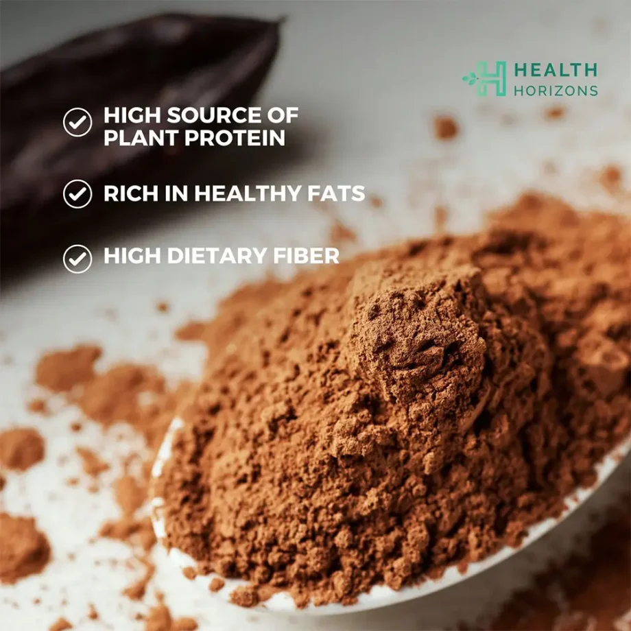 Health Horizons Ayurvedic Sativa Hemp Protein Powder - Chocolate Flavour (500gms) - Image 5