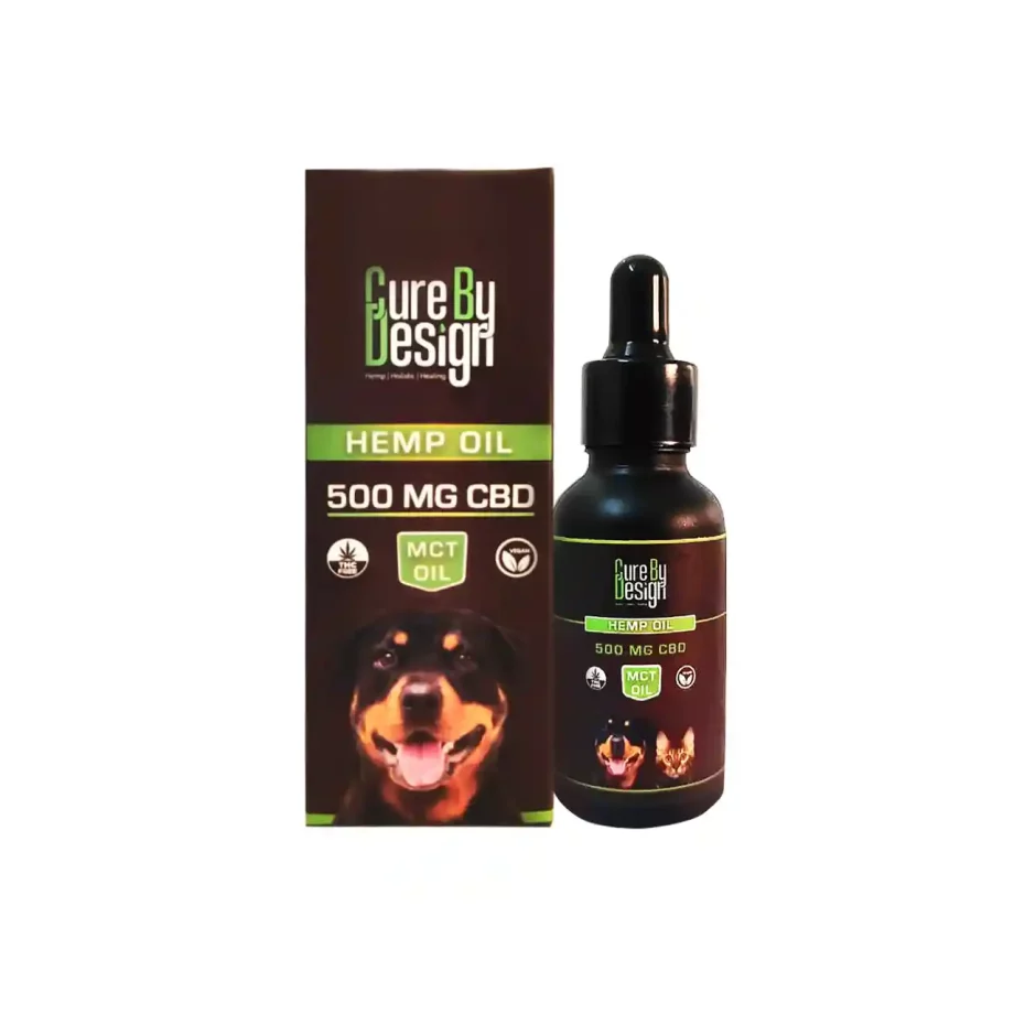 Cure By Design Hemp Oil for Pets - 500mg CBD (MCT) (30ml) on itsHemp