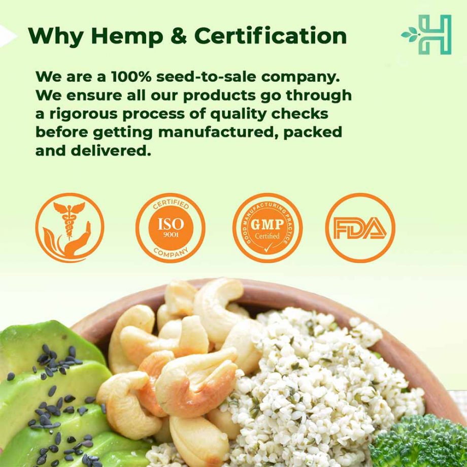 certification of Health Horizons Ayurvedic Sativa Hemp Protein Powder - Chocolate Flavour (150gms) on itsHemp