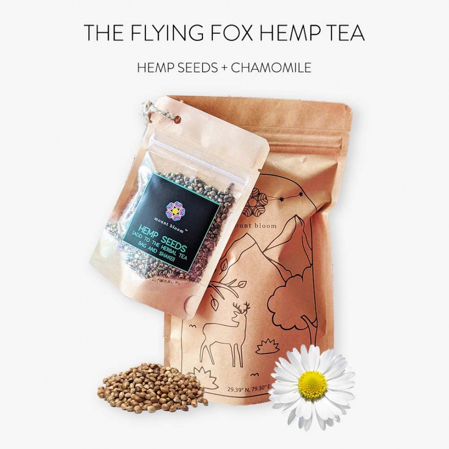 Mount Bloom The Flying Fox - Hemp Seeds + Chamomile Tea (50 gms) on itsHemp