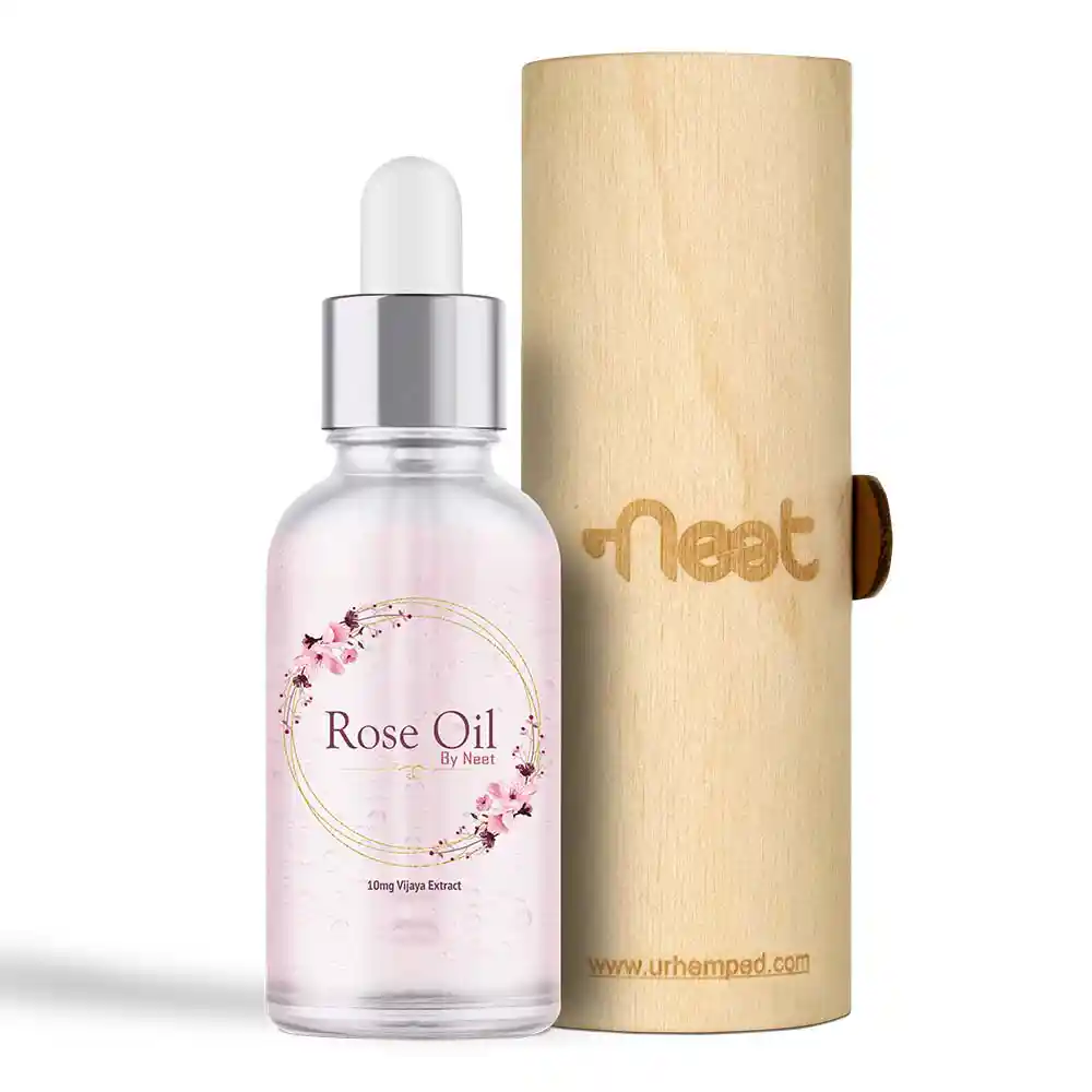 C-NE032003_1 Neet 10mg Organic Rose Face and Body Oil 30ml on itsHemp