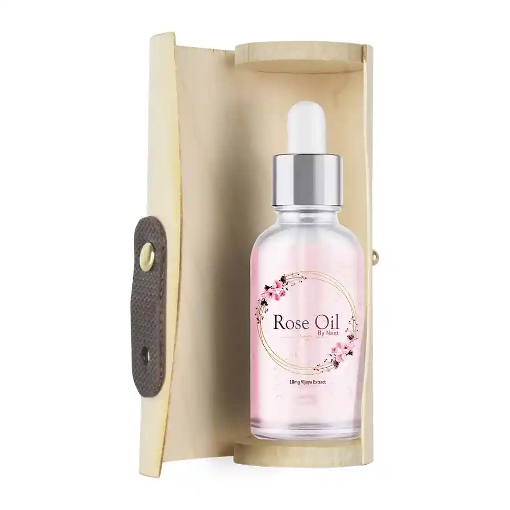 Neet 10mg Organic Rose Face and Body Oil 30ml on itsHemp