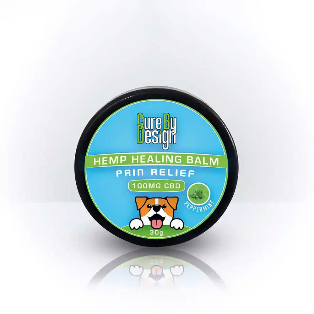 CD033038_1 Cure By Design Hemp Healing Balm - Pain Relief 100mg (30 gm) on itsHemp