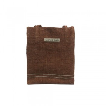 Pahartah Mud Brown Hand Held Bag on itsHemp