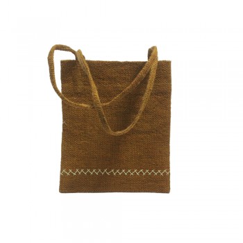 Pahartah Brown Green Hand Held Bag on itsHemp