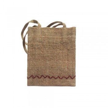 Pahartah Rope Brown Hand Held Bag on itsHemp