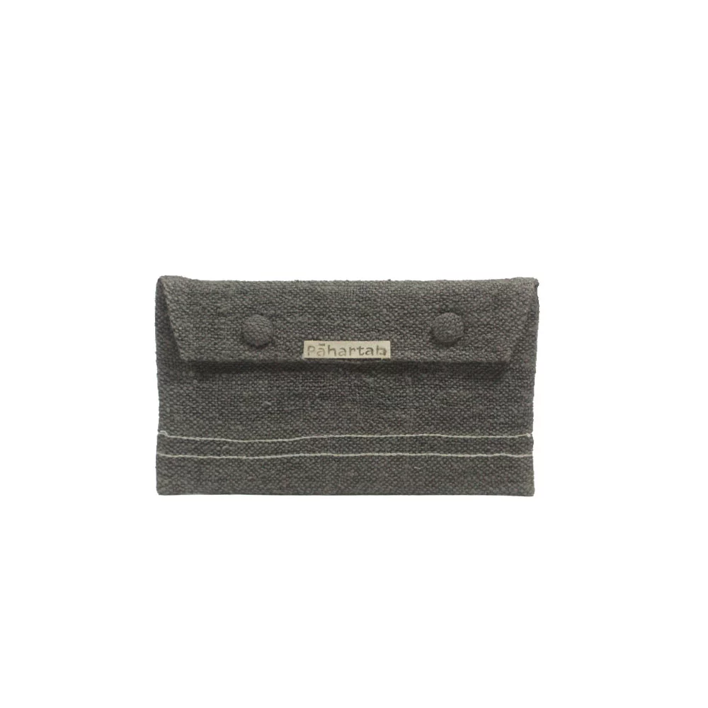 PH006085_1 Pahartah Grey Clutch Bag on itsHemp