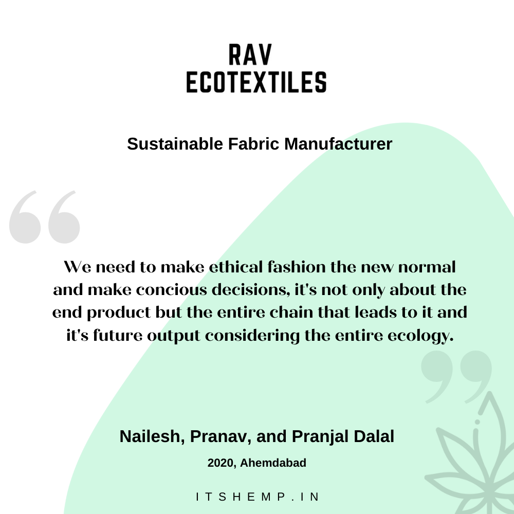 Rav EcoTextiles | Hemp Manufacturer | India