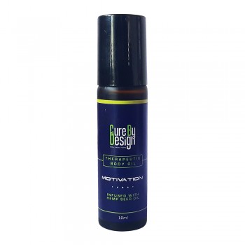 Cure By Design Therapeutic Body Oil Roll - On for Motivation on itsHemp