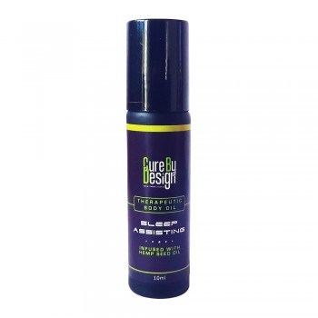 Cure By Design Therapeutic Body Oil Roll - On for Sleep Assisting on itsHemp