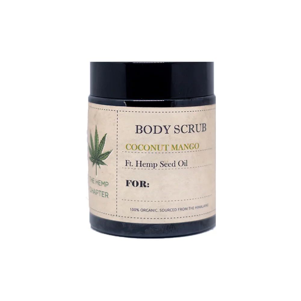 The Hemp Chapter Body Scrub, Coconut Mango, 100 gm on itsHemp