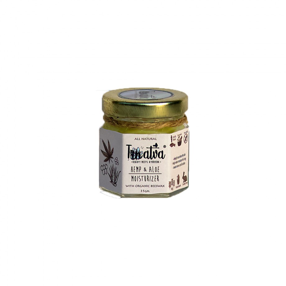 Trnatva Hemp & Aloe Beeswax Moisturiser - 17 gm on itsHemp