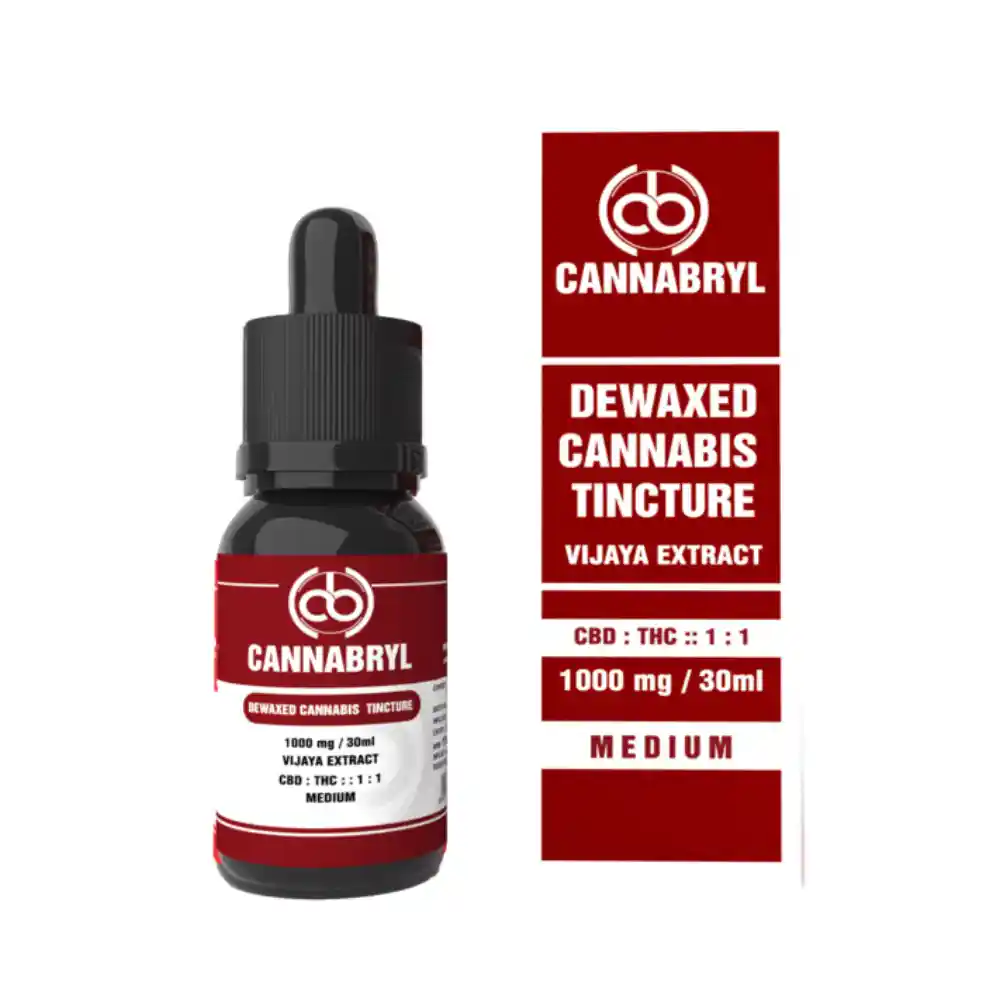 IPB 1000 Cannabryl DEWAXED Cannabis Tincture 1000mg 1:1 (CBD BALANCED), 30 ml on itsHemp