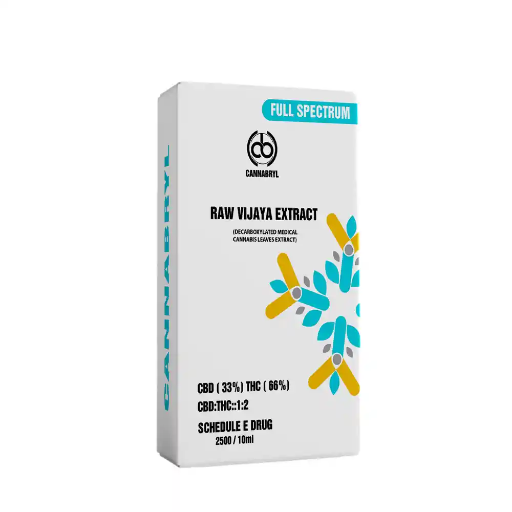 CB076018_1 XRV 2500 Cannabryl Full Spectrum Raw Vijaya Extract 2500mg 1:2 CBD:THC (THC Dominant), 10ml on itsHemp