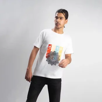 Cannabie Hemp T-shirt Dope Chakra Printed, White on itsHemp