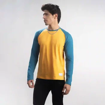 Cannabie Men’s Hemp Full Sleeves T-shirt, Yellow on itsHemp