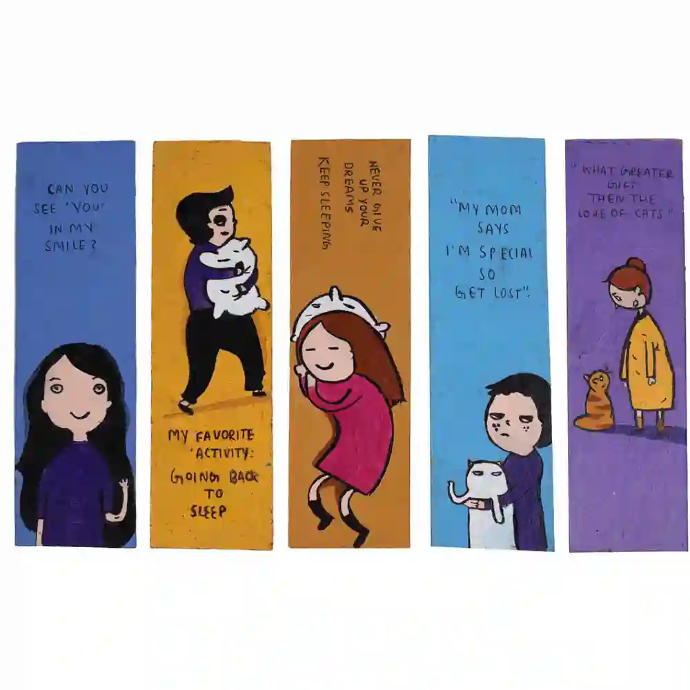 OG Bookmark HandCrafted Cartoon (Set of 5) on itsHemp