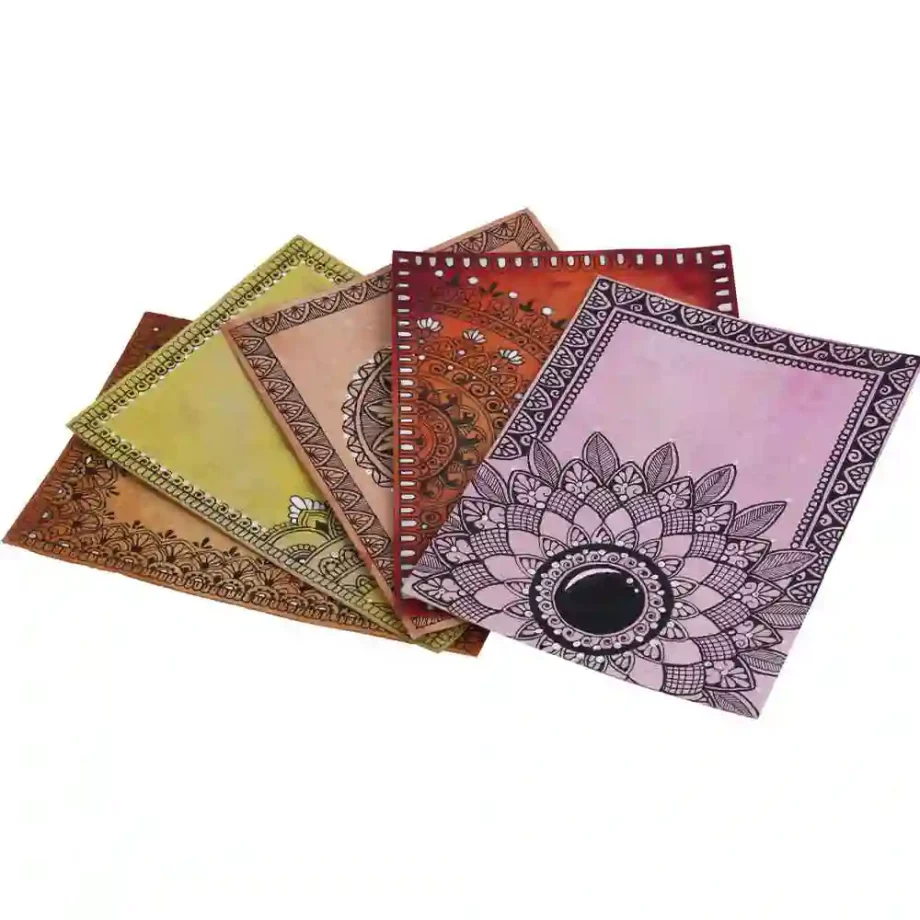 OG A5 Postcard HandCrafted Mandala (Set of 5) on itsHemp