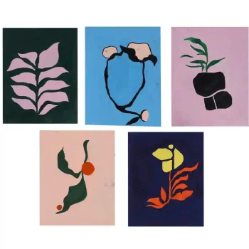 OG A5 Postcard HandCrafted Floral (Set of 5) on itsHemp