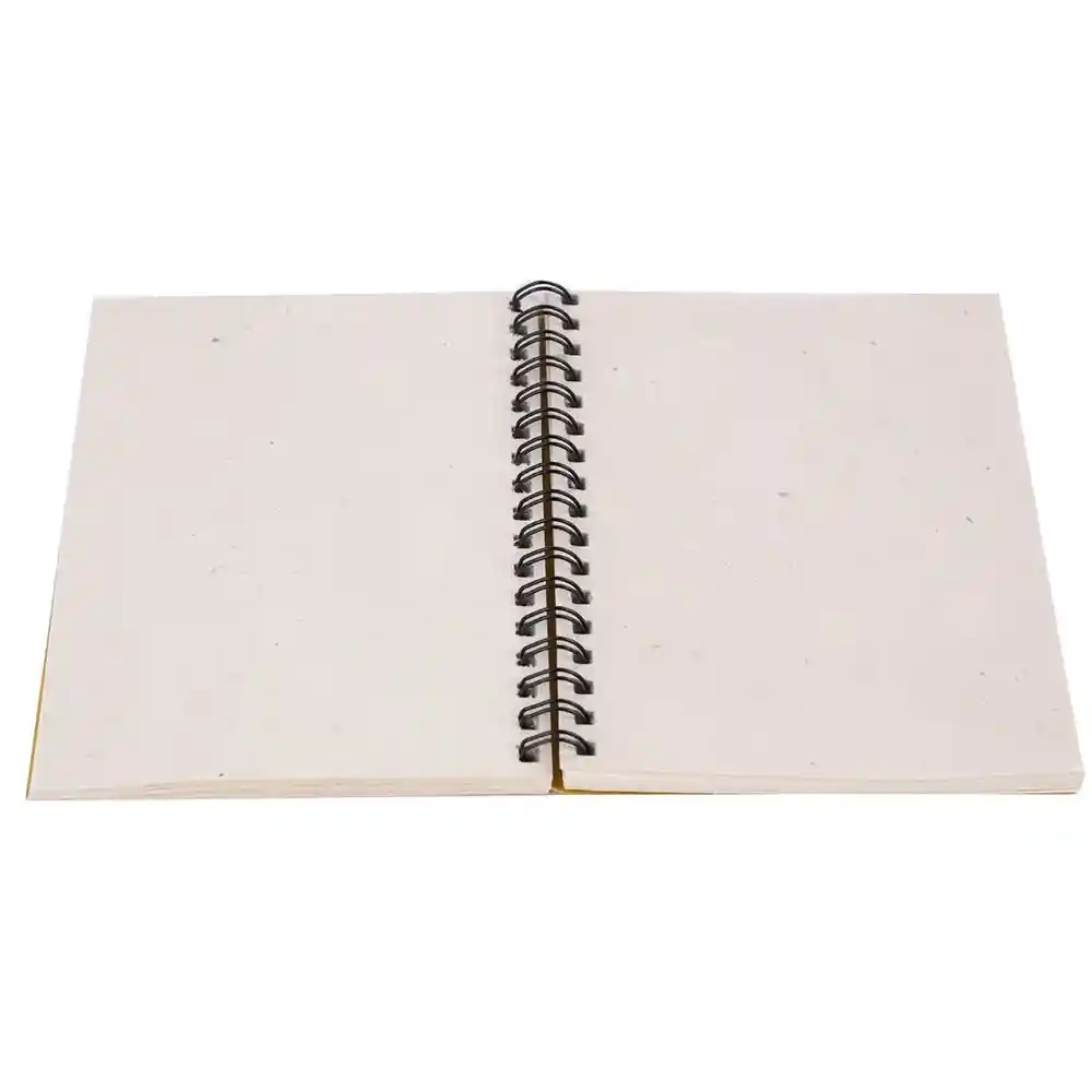 OG A5 WN GoldFoilDebossed Diary, Yellow on itsHemp