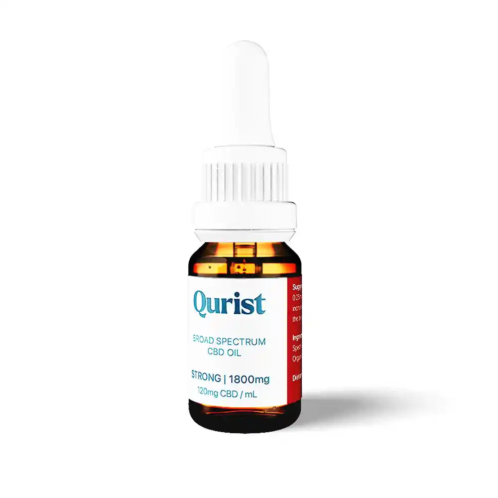 Qurist Broad-spectrum CBD, 450mg, 15ml, Natural flavour on itsHemp