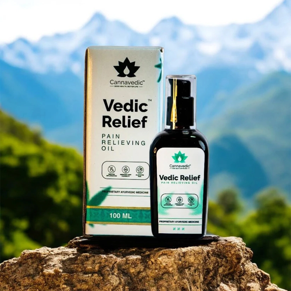 Cannavedic Vedic Relief, Pain Relieving Oil (100ml) - Image 4