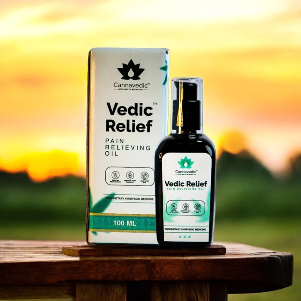 Cannavedic Vedic Relief, Pain Relieving Oil (100ml) - Image 3