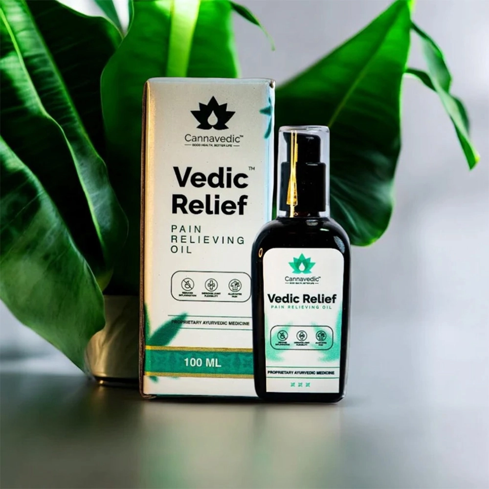 Cannavedic Vedic Relief, Pain Relieving Oil (100ml) - Image 2