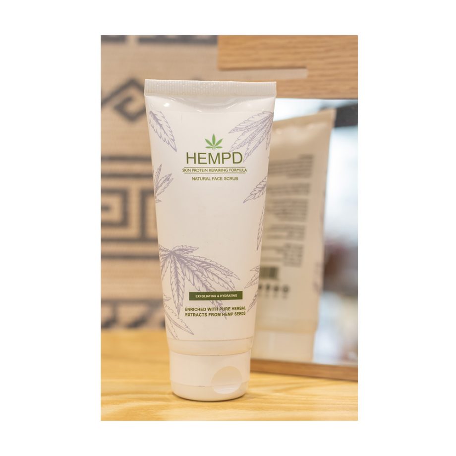 Hempd Hemp Oil-infused Natural Face Scrub, 150ml on itsHemp