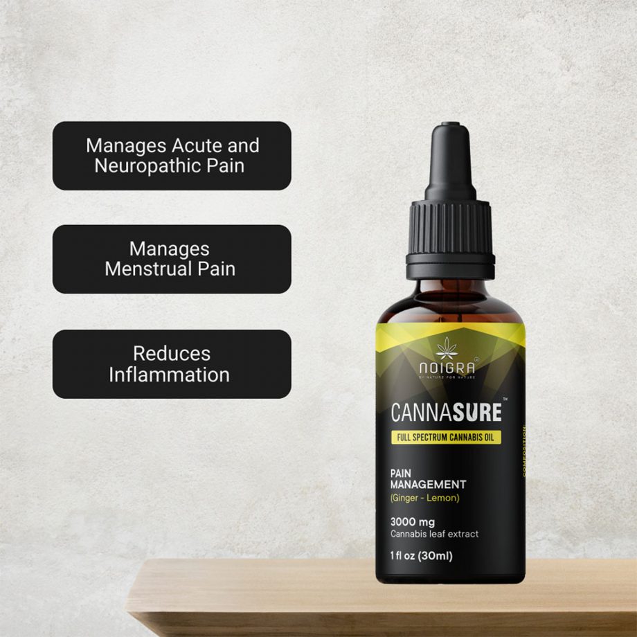 Cannasure Full-spectrum Cannabis Extract for Pain Management, 3000mg, 30ml on itsHemp